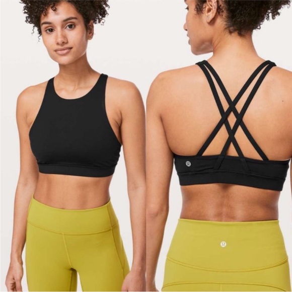 lululemon athletica Other - Lululemon Energy Bra High Neck Black Luxtreme Training W2BISS Womens Size 4